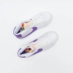 Nike SB - Zoom Blazer Mid ISO (White/Court Purple) -Boutique de chaussures de sport de plein air Nike SB Zoom Blazer Mid ISO White CourtPurple 7