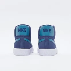 Nike SB - Zoom Blazer Mid (Midnight Navy/Noise Aqua) -Boutique de chaussures de sport de plein air Nike SB Zoom Blazer Mid Midnight Navy Noise Aqua 4
