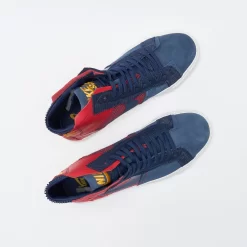 Nike SB - Zoom Blazer Mid Premium (University Red/Midnight Navy) -Boutique de chaussures de sport de plein air Nike SB Zoom Blazer Mid Premium University Red Midnight Navy 7