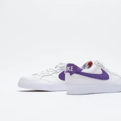 Nike SB - Zoom Pogo Plus ISO (White/Court Purple) -Boutique de chaussures de sport de plein air Nike SB Zoom Pogo Plus ISO White Court Purple 5