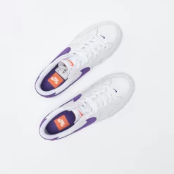Nike SB - Zoom Pogo Plus ISO (White/Court Purple) -Boutique de chaussures de sport de plein air Nike SB Zoom Pogo Plus ISO White Court Purple 7