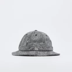 Patta - Pow Check Bell Hat (Dark Gull Gray/Black)