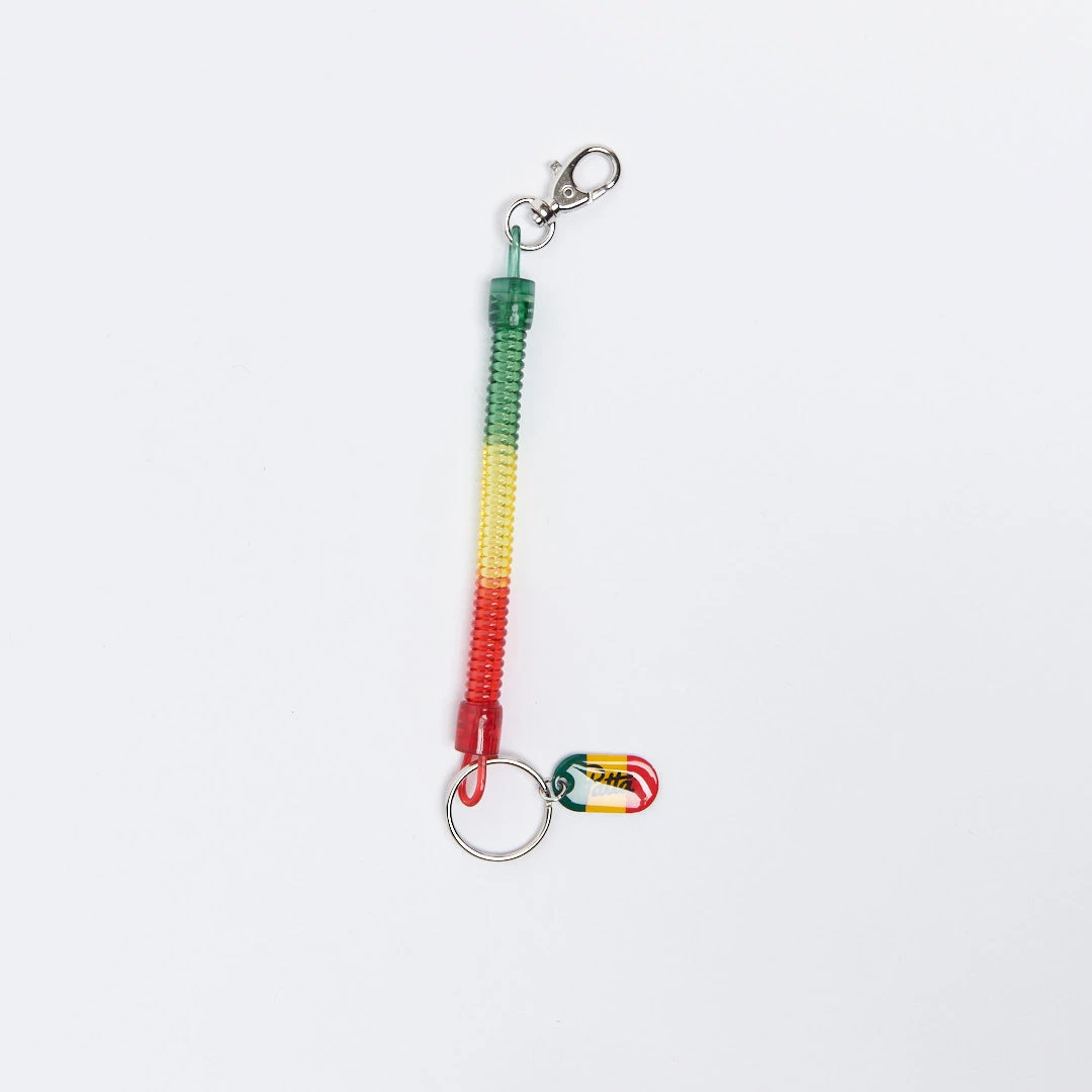 Patta - Spiral Stretch Lanyard (Red/Black/Green) 1 Patta - Spiral Stretch Lanyard (Red/Black/Green)