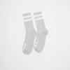 Polar Skate CoHappy Sad Socks - Heather Grey