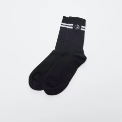 Polar Skate Co Stroke Logo SOCKS - Black
