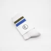 Polar Skate Co Striped Socks White / Army / Blue