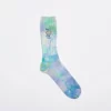 Real Bad Man Delic Sun Tie Dye Embroidered Socks