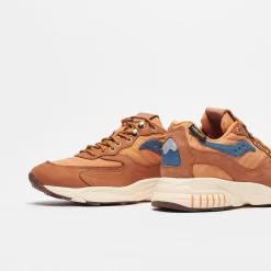 Saucony - 3D Grid Hurricane "Gobi Desert" (Brown/Rust) -Boutique de chaussures de sport de plein air Saucony 3D Grid Hurricane Gobi desert Brown Rust 5