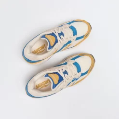 Saucony - Progrid Omni 9 (Cream/Yellow) -Boutique de chaussures de sport de plein air Saucony Progrid Omni 9 Cream Yellow 7