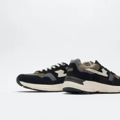 Stepney Workers Club - Amiel S -Strike Suede Mix (Black/Gray) -Boutique de chaussures de sport de plein air Stepney Workers Club Amiel S Strike Suede Mix Black Grey 5