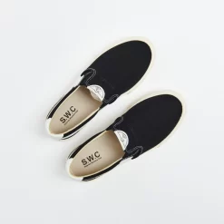 Stepney Workers Club - Lister S-Strike Canvas (Black/White) -Boutique de chaussures de sport de plein air Stepney Workers Club Lister S Strike Canvas Black White 7