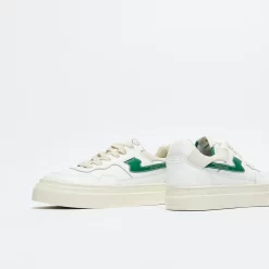Stepney Workers Club - Pearl S-Strike Leather (White/Green) -Boutique de chaussures de sport de plein air Stepney Workers Club Pearl S Strike Leather White Green 4