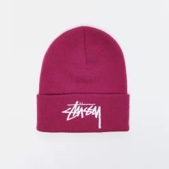 Stussy Bonnet Stüssy - Big Stock Cuff (Plum)
