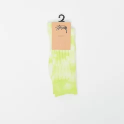 Stussy Stüssy - Dyed Ribbed Crew Socks (Lime)