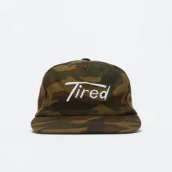 Tired Skateboards - Old Mobil 5 Panel Cap USA (Camo)