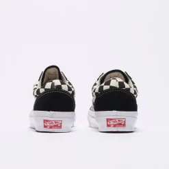 Vans Vault - OG Old Skool LX Checkerboard (Black/White) -Boutique de chaussures de sport de plein air Vans Vault OG Old Skool L Checker Black White 4