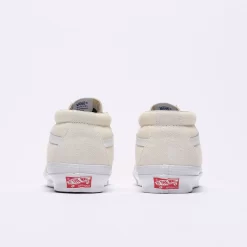 Vans Vault - OG Sk8 Mid LX (White/White) -Boutique de chaussures de sport de plein air Vans Vault OG Sk8 Mid Lux White White 4