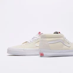 Vans Vault - OG Sk8 Mid LX (White/White) -Boutique de chaussures de sport de plein air Vans Vault OG Sk8 Mid Lux White White 5