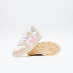 Veja V -10 Alveomesh - White Bellini Almond -Boutique de chaussures de sport de plein air Veja V 10 Alveomesh White Bellini Almond 3