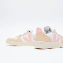Veja V -10 Alveomesh - White Bellini Almond -Boutique de chaussures de sport de plein air Veja V 10 Alveomesh White Bellini Almond 5