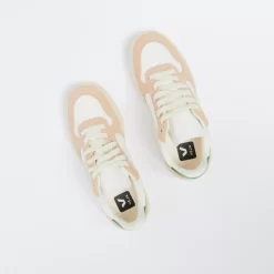 Veja - V-10 Chromefree Leather (White/Sahra/Emerald Green) -Boutique de chaussures de sport de plein air Veja V 10 Chromefree Leather White Sahra Emeraldgreen 7