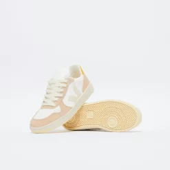 Veja SEE - V -10 Chromefree Leather (White/Sahra/Gold) -Boutique de chaussures de sport de plein air Veja V 10 Chromefree Leather White Sahra Ouro 3