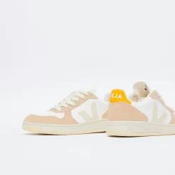 Veja SEE - V -10 Chromefree Leather (White/Sahra/Gold) -Boutique de chaussures de sport de plein air Veja V 10 Chromefree Leather White Sahra Ouro 5