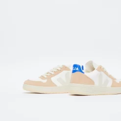 Veja - V -10 Chromefree Leather (White/Sahra/Paros Blue) -Boutique de chaussures de sport de plein air Veja V 10 Chromefree Leather White Sahra Paros Blue 5