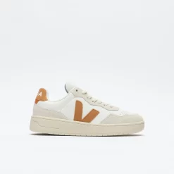 Veja-V-90 Women's Leather (Extra-White/Umber)
