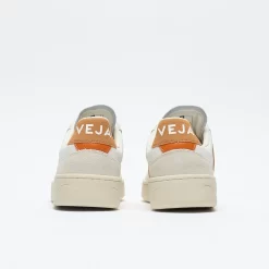 Veja-V-90 Women's Leather (Extra-White/Umber) -Boutique de chaussures de sport de plein air Veja V 90 Women sLeather Extra White Umber 5